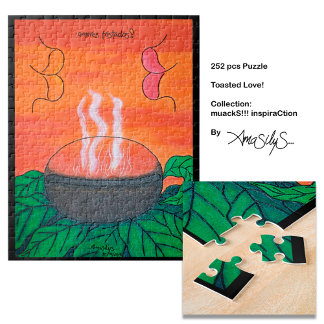 Puzzle Amour Grillé muackS!!! - AmaSilyS - 252 pièces d'a