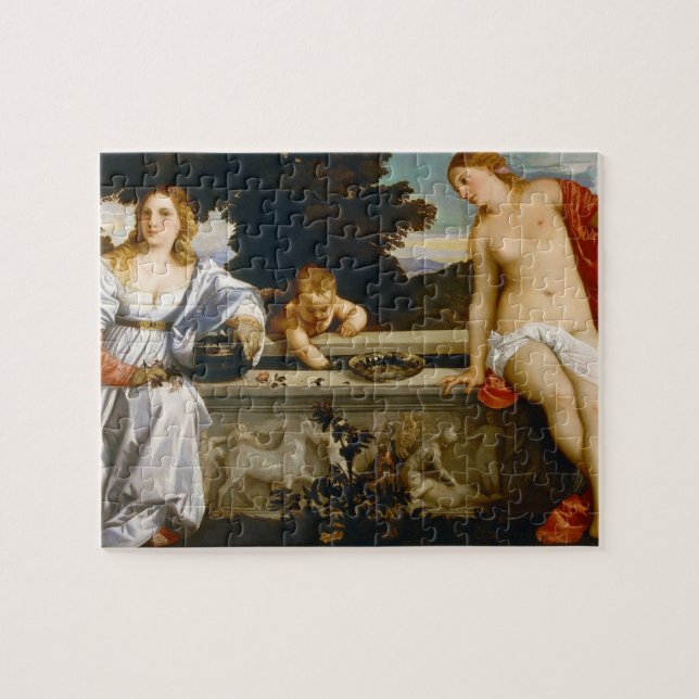 Puzzle Amour sacré et Profane Amour par Titien (Horizontal)