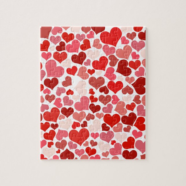 Puzzle Amour, Saint-Valentin, Jour, Coeur, Femmes, Rose,  (Vertical)