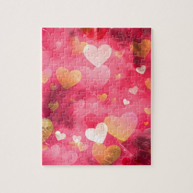 Puzzle Amour, Saint-Valentin, Jour, Coeur, Femmes, Rose,  (Vertical)