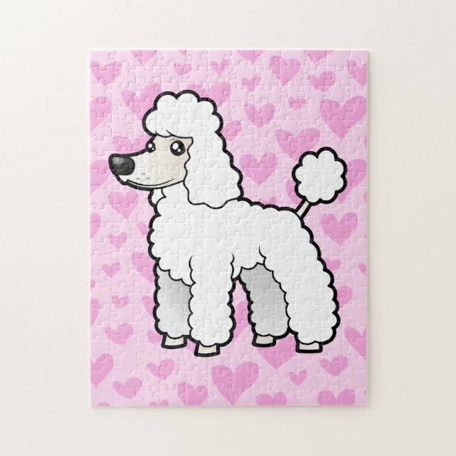 Puzzle Amour standard/de miniature/jouet caniche (Vertical)