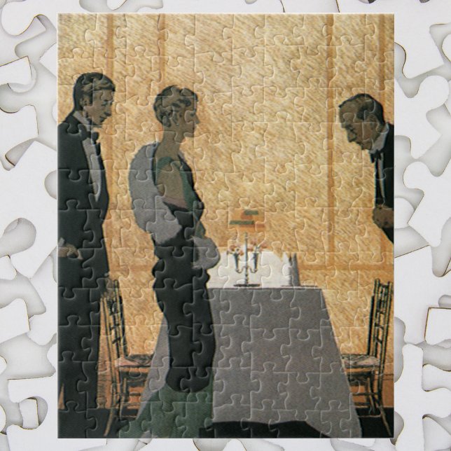 Puzzle Amour vintage et romance, Couple Dîner Élégant (Créateur téléchargé)
