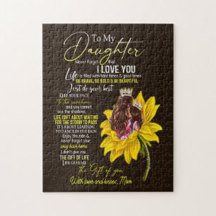 Puzzle Amoureux de la fille   À ma fille amour maman