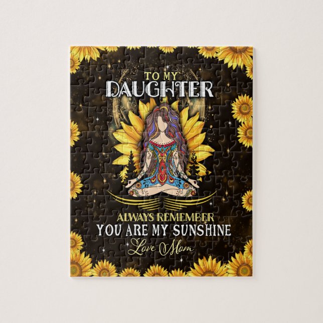 Puzzle Amoureux de la fille | À ma fille amour maman (Vertical)