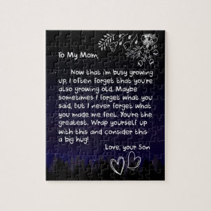 Puzzle Amoureux de maman  A Ma Mère, Je T'Aime Beaucoup