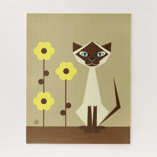 Puzzle Amoureux des chats siamois (Vertical)