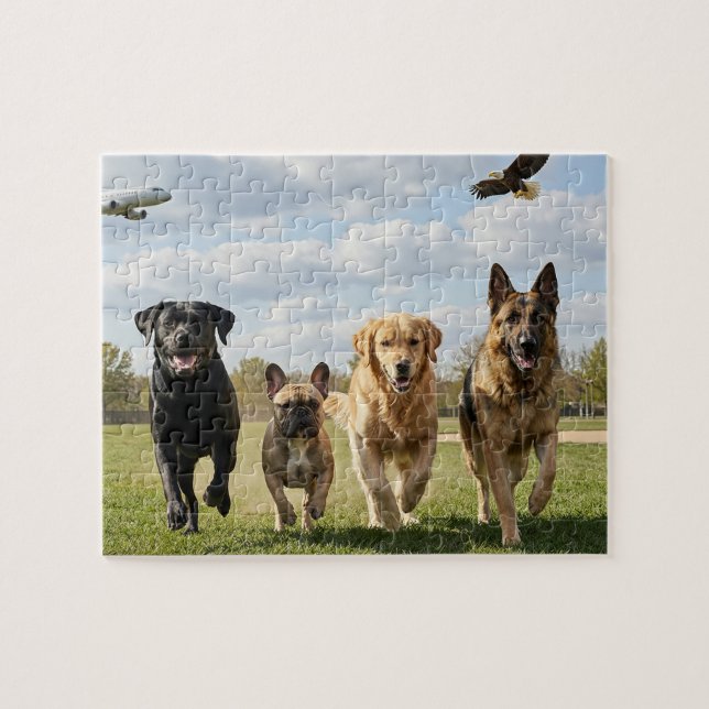 Puzzle Amoureux des chiens (Horizontal)