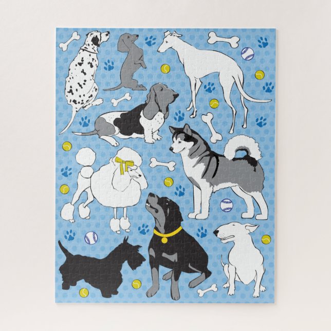 Puzzle Amoureux des chiens 16x20 pour les personne (Vertical)