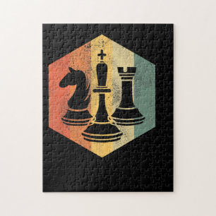 Puzzle Amoureux des échecs Knight King Rook Échecs Cade