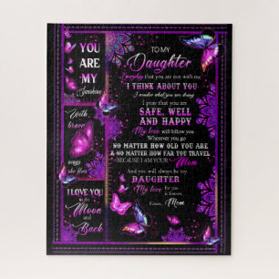 Puzzle Amoureux des filles  À ma fille Amour maman