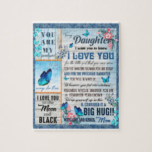 Puzzle Amoureux des filles  À ma fille Amour maman