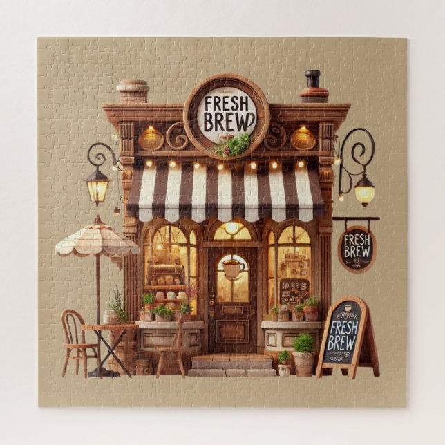 Puzzle Amoureux du café amusant (Vertical)