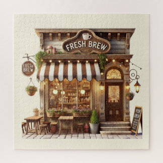Puzzle Amoureux du café amusant