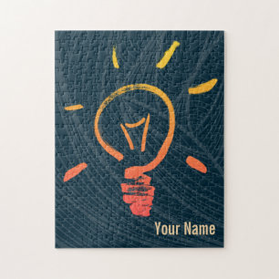 Puzzle Ampoule lampe rétro ampoule électricien intelligen