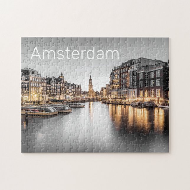 Puzzle Amsterdam Pays-Bas Holland Souvenir (Horizontal)