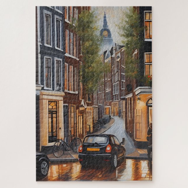 Puzzle Amsterdam peinture à l'huile (Vertical)