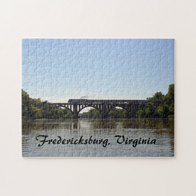 Puzzle Amtrack Train Crossing Rappahannock River (Horizontal)