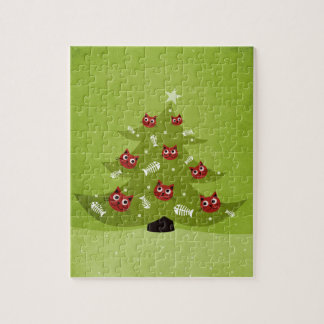 Puzzle Amusant Amoureux des chats de Noël