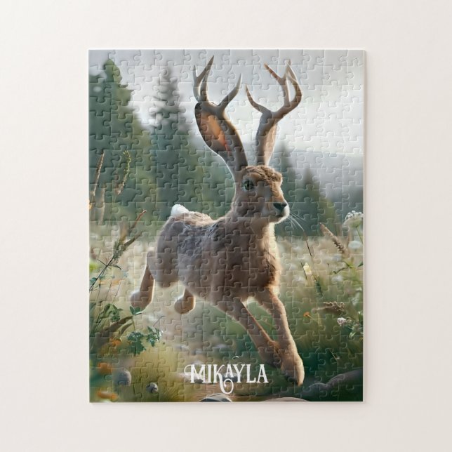Puzzle Amusant Grand Jackalope Américain (Vertical)