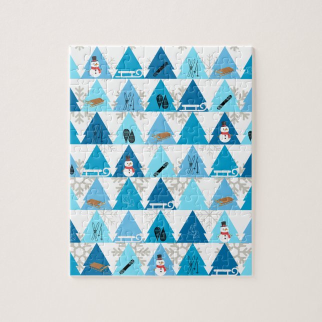 Puzzle Amusant Hiver  (Vertical)