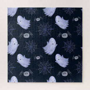 Puzzle Amusant Motif d'Halloween Spider Fantôme.