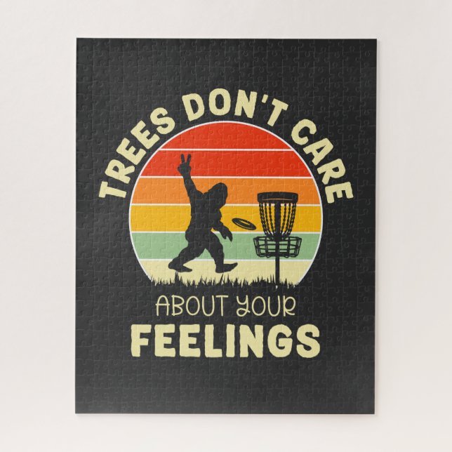 Puzzle Amusant Retro Disc Conception de Golf | Les amateu (Vertical)