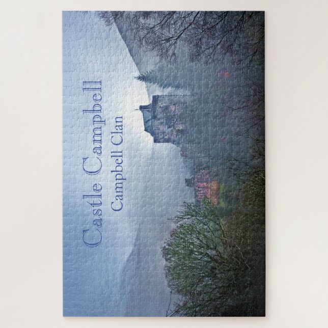 Puzzle Amusant Scotland's Castle Campbell dans Mist Lands (Vertical)