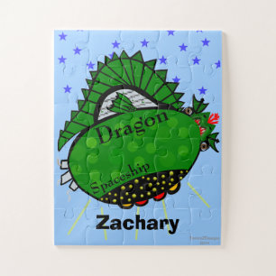 Puzzle Amusants Green Dragon vaisseau spatial Red Fire Mo