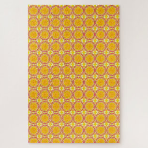 Puzzle Amusement avec orange et rouge