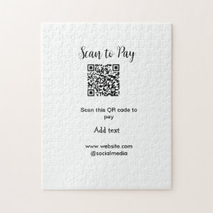 Puzzle Analyser pour payer scanner code QR ajouter des dé