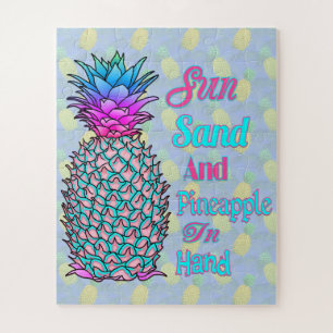 Puzzle Ananas Sur La Plage Main