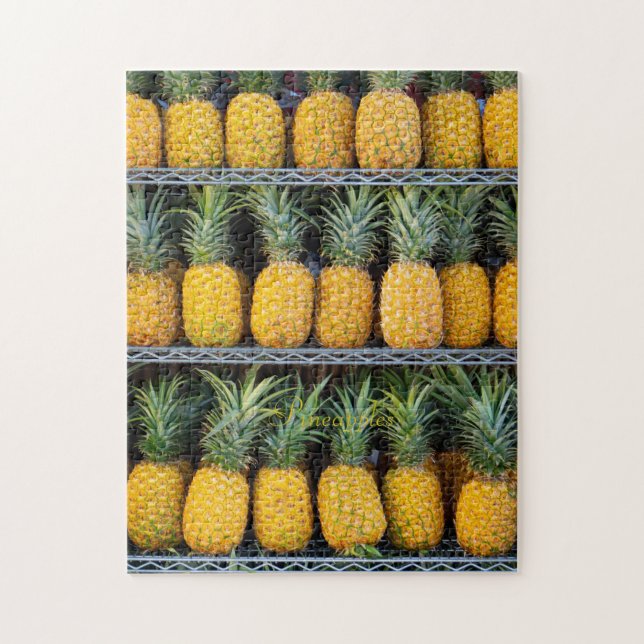 Puzzle Ananas sur l'étagère Photographie Fruit Texte pers (Vertical)