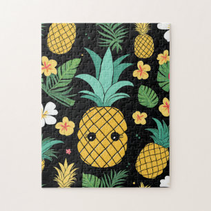 Puzzle Ananas tropical Kawaii