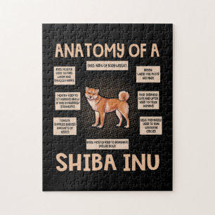 Puzzle Anatomie D'Un Don De Chiot Shiba Inu Drôle