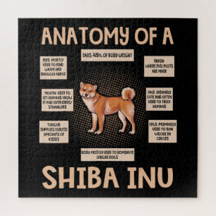 Puzzle Anatomie D'Un Don De Chiot Shiba Inu Drôle