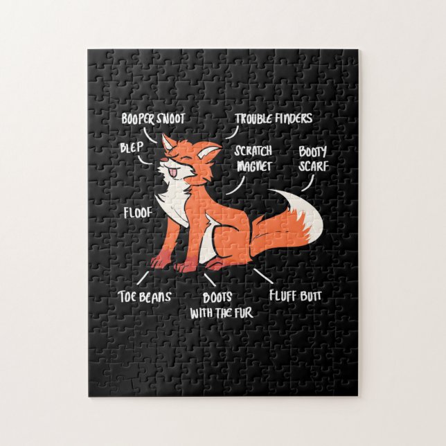 Puzzle Anatomie D'Un Renard (Vertical)