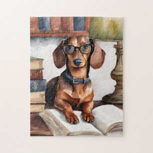 Puzzle Ancien Dachshund aquarelle
