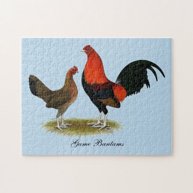 Puzzle Ancien jeu anglais Bantams : BB Red Pair (Horizontal)