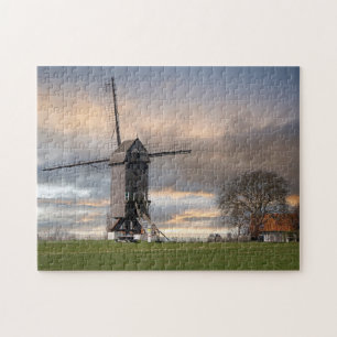 Puzzle Ancien moulin à vent champ Belgique Moulin à vent