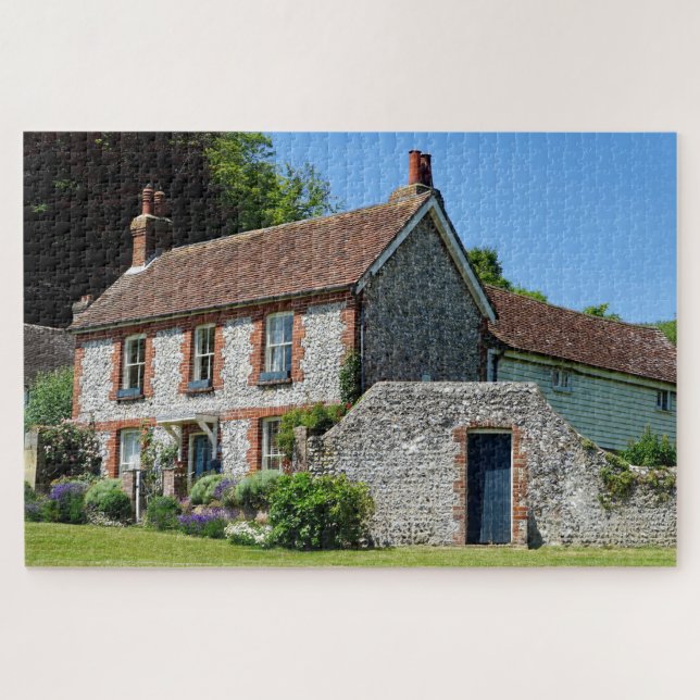 Puzzle Ancien Rustique Anglais Country House Paysage (Horizontal)