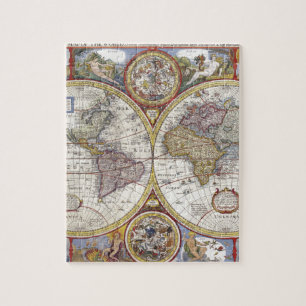 Puzzle Ancienne carte du monde