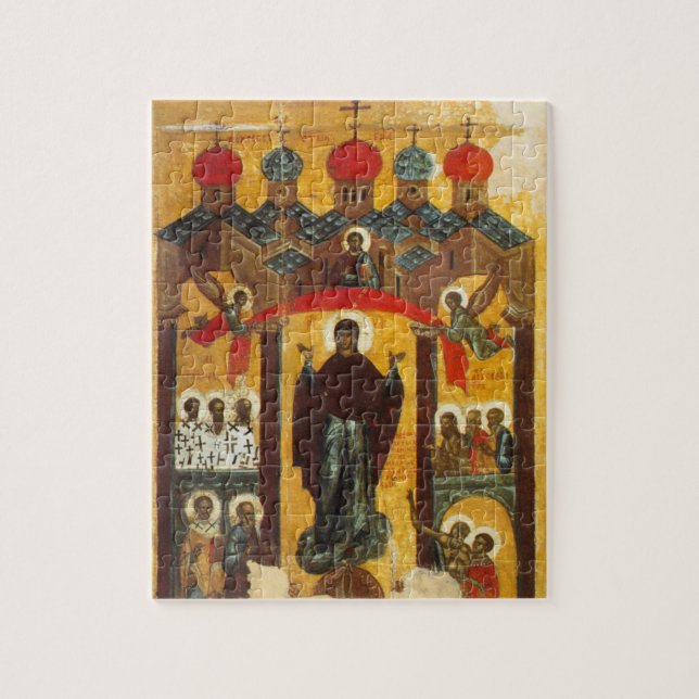Puzzle Ancienne icône russe L'Intercession (Vertical)