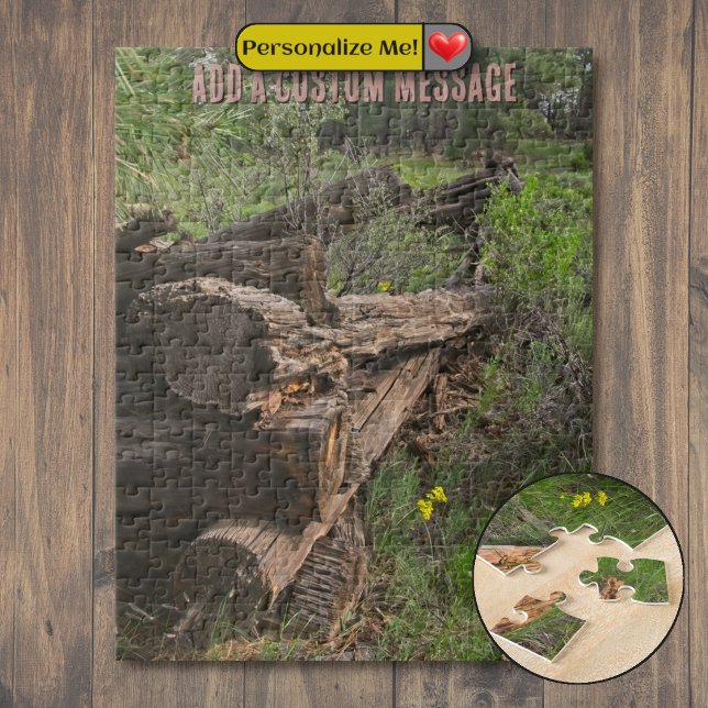 Puzzle Ancienne Structure en Rondins (Old Log Structure Jigsaw Puzzle)