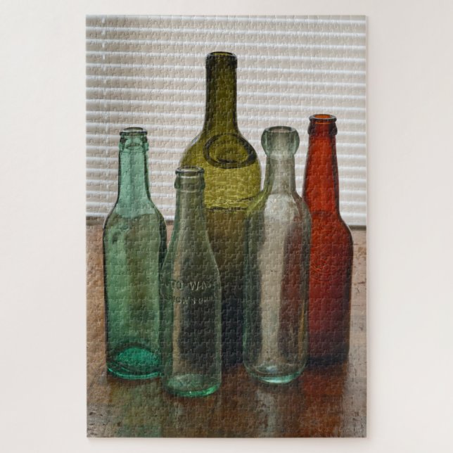 Puzzle Anciennes bouteilles en verre 2 (Vertical)