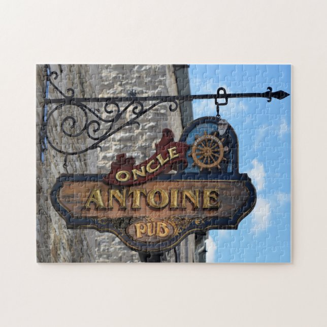 Puzzle Anciennes enseignes de pub Québec Canada. (Horizontal)