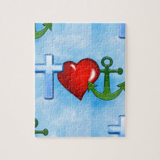 Puzzle ancré par jésus (Vertical)