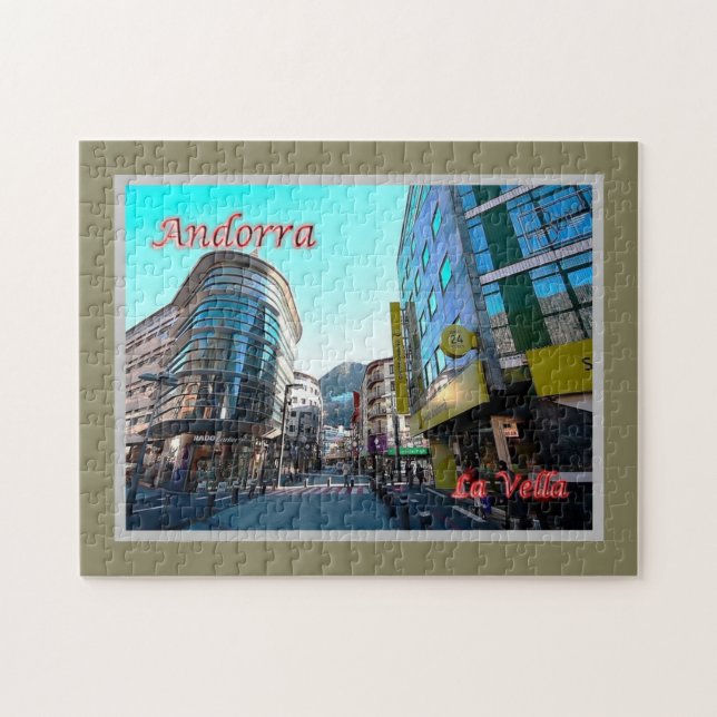 Puzzle Andorre - La Vella - Centre - (Horizontal)