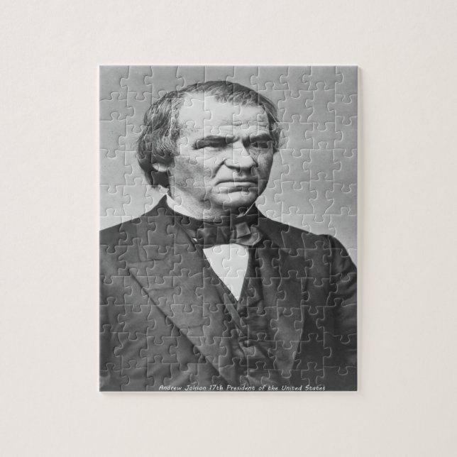 Puzzle Andrew Johnson 17e président de l'Amérique. (Vertical)
