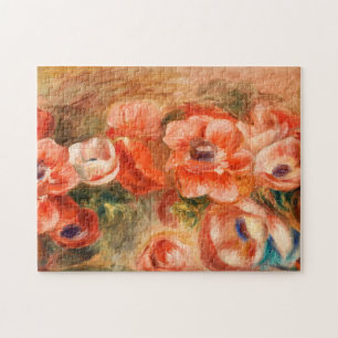 Puzzle Anemones by Renoir Impressionist Painting
