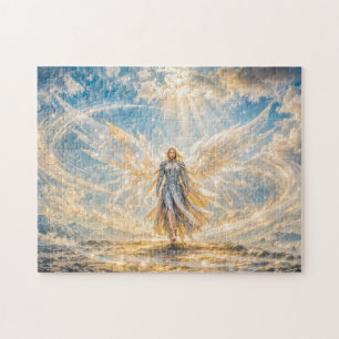 Puzzle Ange de fantasy dynamique dans une lumière atmosph
